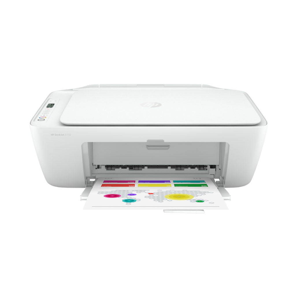 A Photo Of HP DeskJet 2710 All-in-One Printer - Print, Scan, Copy with Efficient Performance