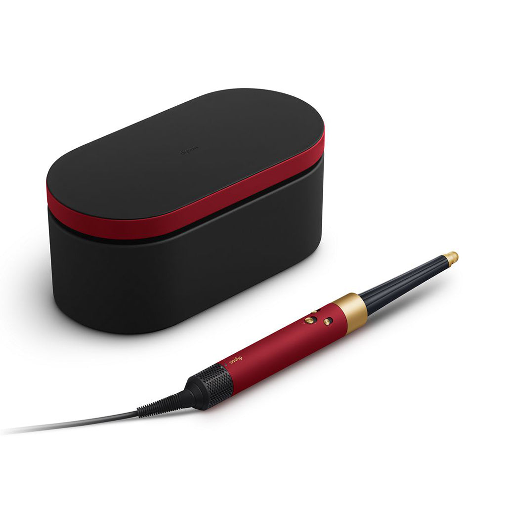 A Photo Of Dyson Airwrap i.d.™ Multi-Styler and Dryer in Red Velvet/Gold (HS08) - Bluetooth® Enabled Hair Styling Tool