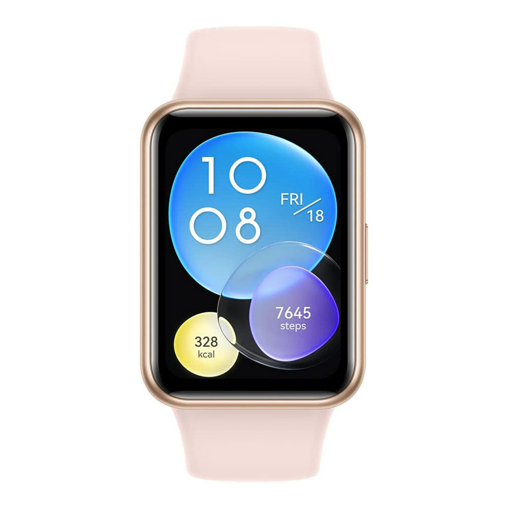 A Photo Of Huawei Watch Fit 2 Active Edition - Sakura Pink | 1.74-Inch AMOLED, Bluetooth Calling, 10-Day Battery Life