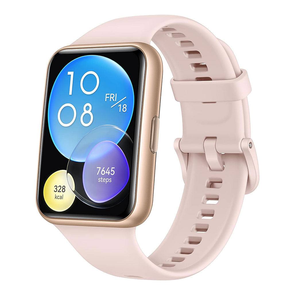 A Photo Of Huawei Watch Fit 2 Active Edition - Sakura Pink | 1.74-Inch AMOLED, Bluetooth Calling, 10-Day Battery Life