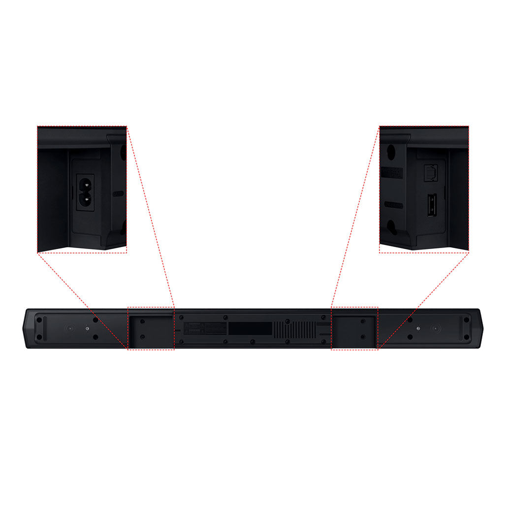 A Photo Of Samsung HW-C450 C-Series 2.1 Channel Soundbar with Wireless Subwoofer (2023) – Enhanced Audio Experience