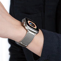 A Photo Of A-Case Hasir Magnetic Steel Band for Apple Watch, Adjustable and Secure Fit