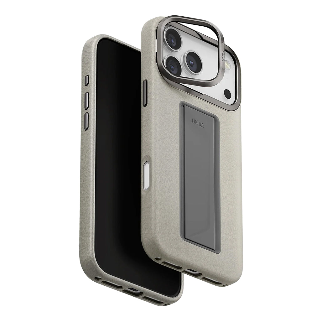 A Photo Of Uniq Heldro Pro for iPhone 17 Pro/ Pro Max – FlexGrip Leatherette Case