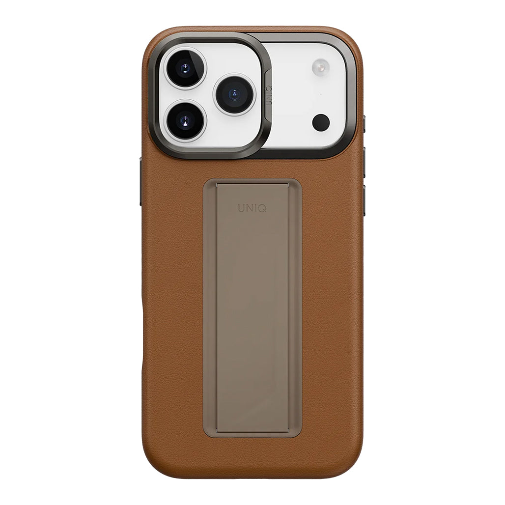 A Photo Of Uniq Heldro Pro for iPhone 17 Pro/ Pro Max – FlexGrip Leatherette Case
