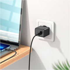 A Photo Of Hoco CS11A Single Port Charger Set - USB-A to Lightning Adapter for Apple Devices