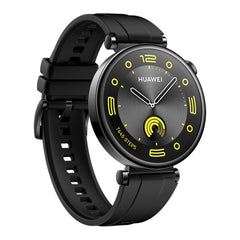 A Photo Of Huawei Watch GT 4 41mm Black Fluoroelastomer Strap - Advanced AMOLED Smartwatch with Fitness Tracking