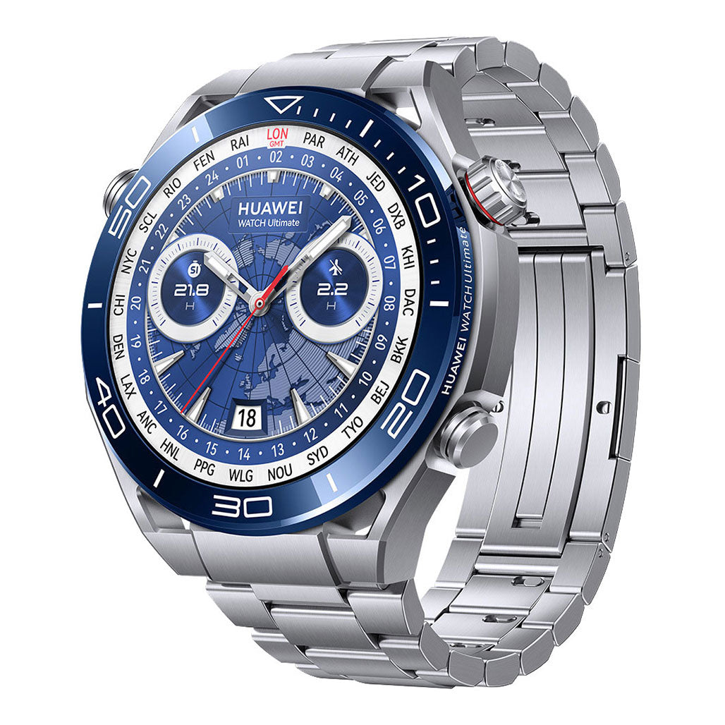 A Photo Of Huawei CLB-B19 Watch Ultimate - Voyage Blue | Premium Smartwatch for Adventurers with Diving Features