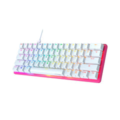 A Photo Of HyperX Alloy Origins 60 Red Switch - Mechanical White Gaming Keyboard | 4P5N4AA
