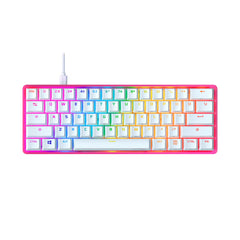 A Photo Of HyperX Alloy Origins 60 Red Switch - Mechanical White Gaming Keyboard | 4P5N4AA