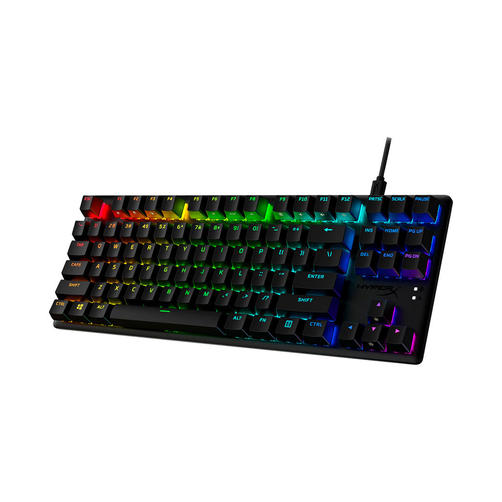 A Photo Of HyperX Alloy Origins Core Red Switch - PBT Keycaps - TKL 80% Wired Mechanical Gaming Keyboard | 639N7AA#ABA