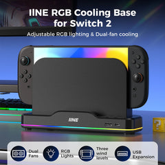 A Photo Of IINE RGB Cooling Base for Switch 2