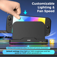 A Photo Of IINE RGB Cooling Base for Switch 2