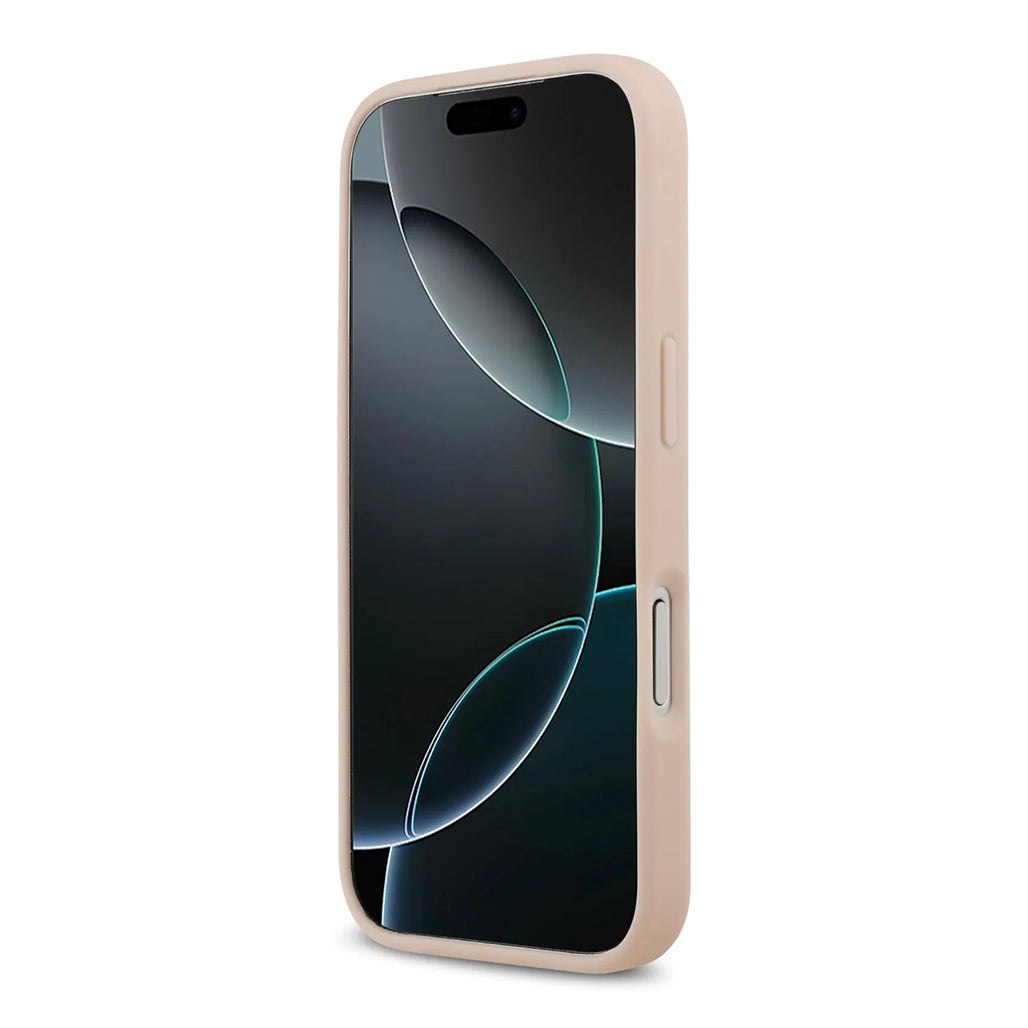 A Photo Of Karl Lagerfeld MagSafe PU Leather Case with Debossed Logo for iPhone 17 Pro