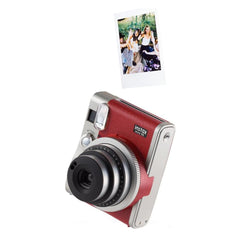 A Photo Of Fujifilm Instax Mini 90 Neo Classic Instant Camera - Red, Classic Elegance with Advanced Features