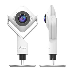 A Photo Of J5Create 360° All Around Webcam - JVCU360 with HD Video and Omnidirectional Microphone