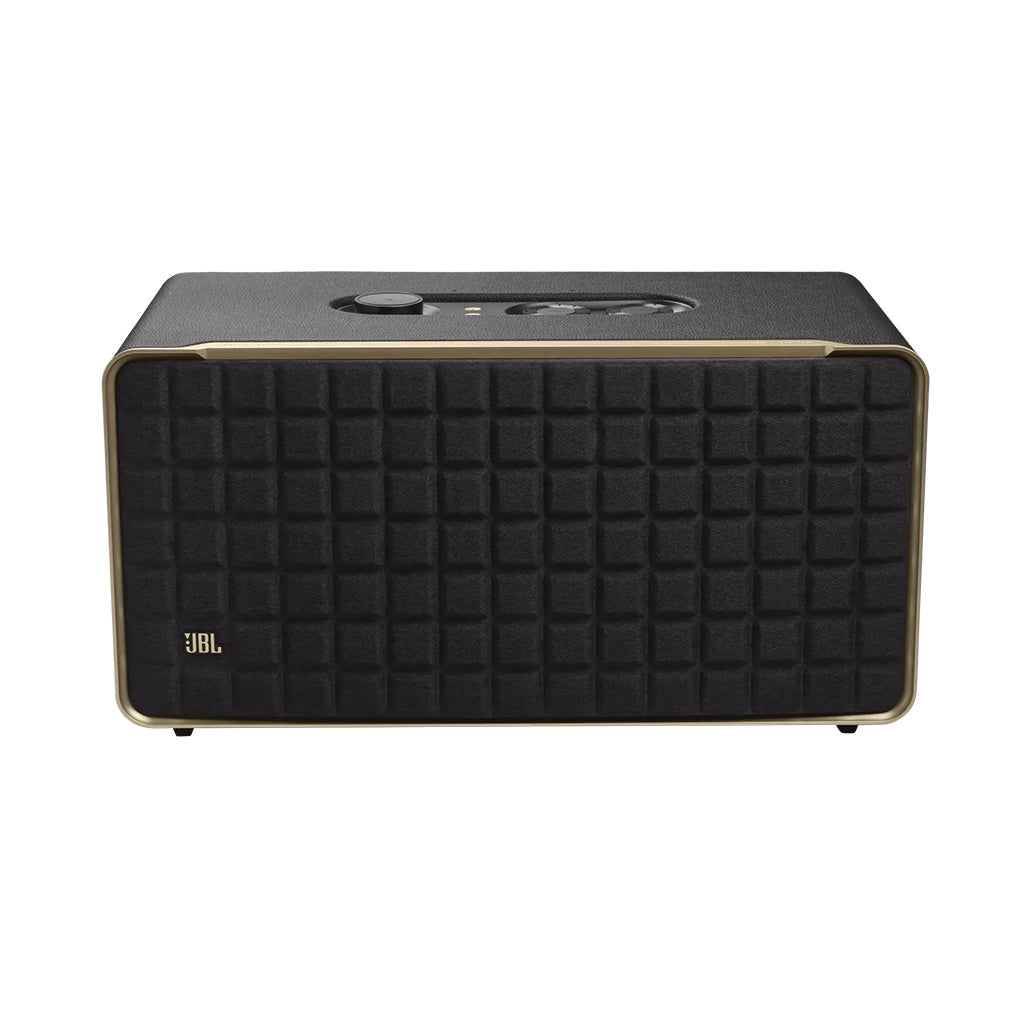 A Photo Of JBL Authentics 500 - Smart Home Speaker with Wi-Fi - Retro Design and Dolby Atmos® Music
