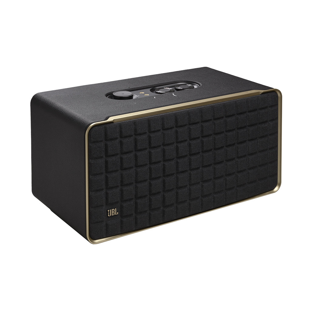 A Photo Of JBL Authentics 500 - Smart Home Speaker with Wi-Fi - Retro Design and Dolby Atmos® Music