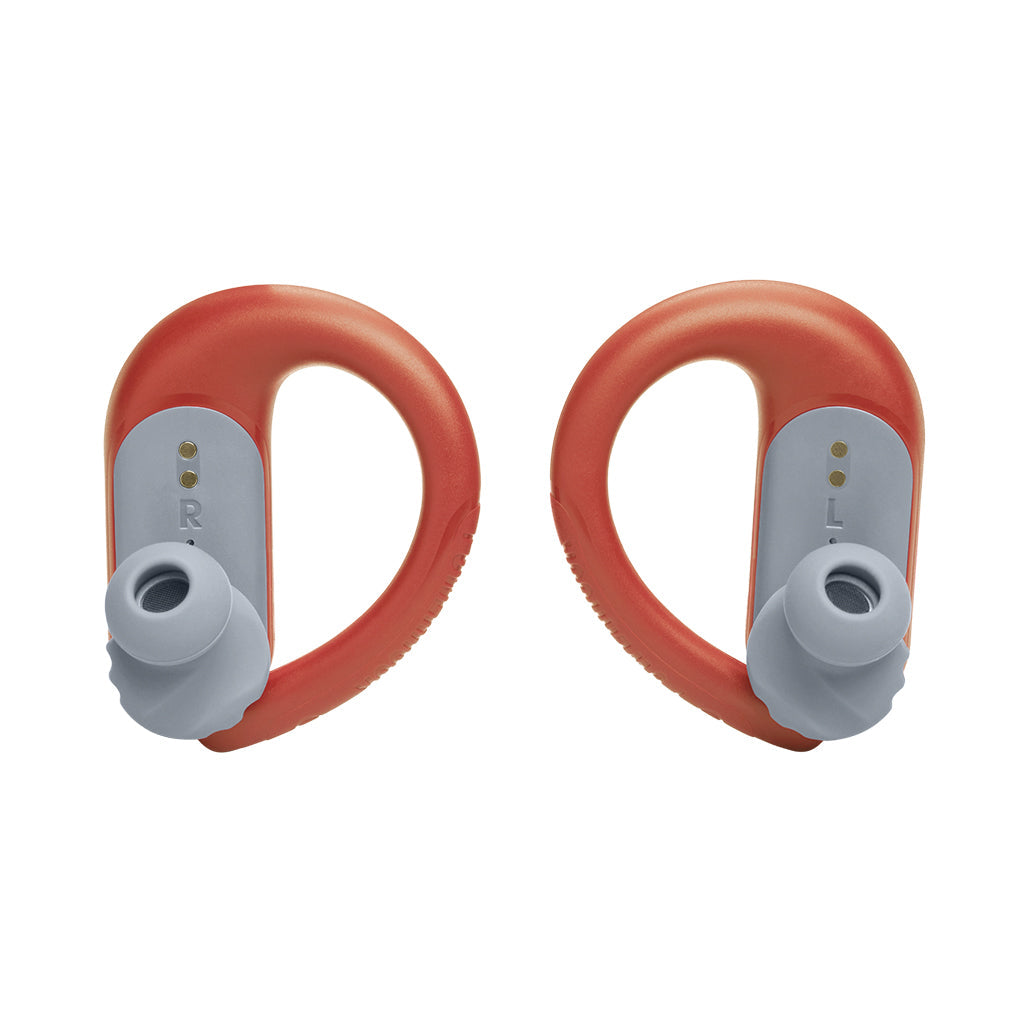 A Photo Of JBL Endurance Peak 3 Wireless In-Ear Headphones - Coral, 50 Hours Playback, IP68 Waterproof, Secure Fit