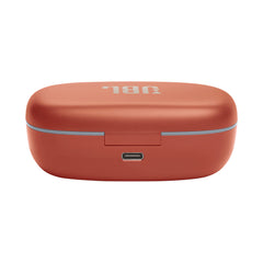 A Photo Of JBL Endurance Peak 3 Wireless In-Ear Headphones - Coral, 50 Hours Playback, IP68 Waterproof, Secure Fit