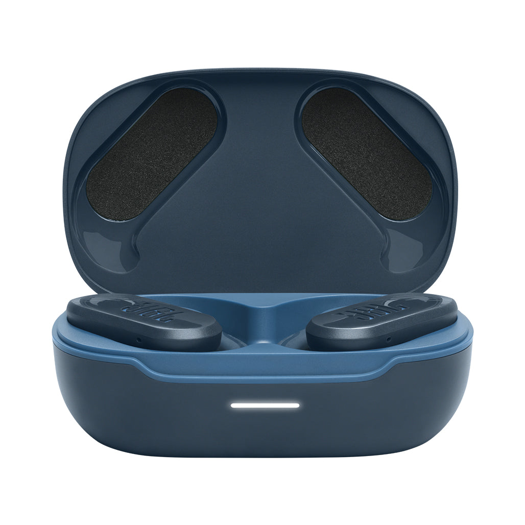 A Photo Of JBL Endurance Peak 3 - Wireless In-Ear Headphones - Blue, 50 Hours Playback, IP68 Waterproof, Secure Fit