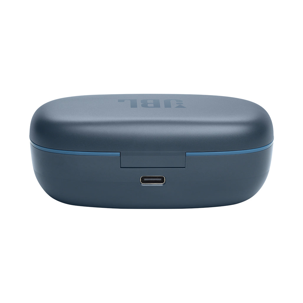 A Photo Of JBL Endurance Peak 3 - Wireless In-Ear Headphones - Blue, 50 Hours Playback, IP68 Waterproof, Secure Fit