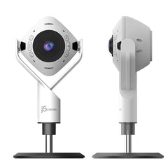A Photo Of J5Create 360° AI-Powered Webcam with Speakerphone for Enhanced Video Conferencing - JVU368