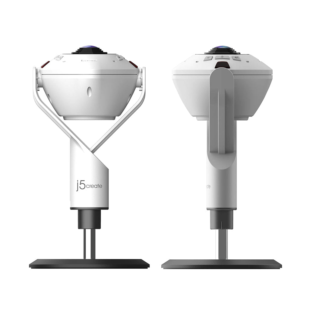 A Photo Of J5Create 360° AI-Powered Webcam with Speakerphone for Enhanced Video Conferencing - JVU368