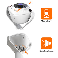 A Photo Of J5Create 360° AI-Powered Webcam with Speakerphone for Enhanced Video Conferencing - JVU368