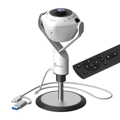 A Photo Of J5Create 360° AI-Powered Webcam with Speakerphone for Enhanced Video Conferencing - JVU368
