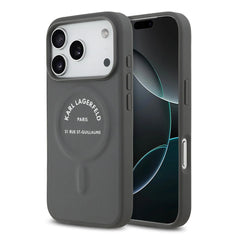 A Photo Of Karl Lagerfeld MagSafe PU Case with RSG Logo Buttons - iPhone 17 Pro