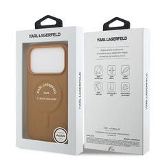 A Photo Of Karl Lagerfeld MagSafe PU Case with RSG Logo Buttons - iPhone 17 Pro