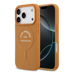 A Photo Of Karl Lagerfeld MagSafe PU Case with RSG Logo Buttons - iPhone 17 Pro