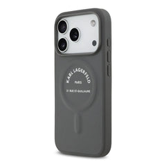 A Photo Of Karl Lagerfeld MagSafe PU Case with RSG Logo Buttons - iPhone 17 Pro Max