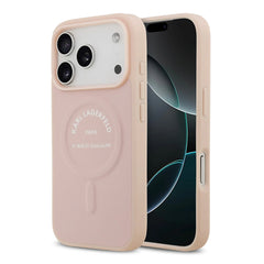 A Photo Of Karl Lagerfeld MagSafe PU Case with RSG Logo Buttons - iPhone 17 Pro Max