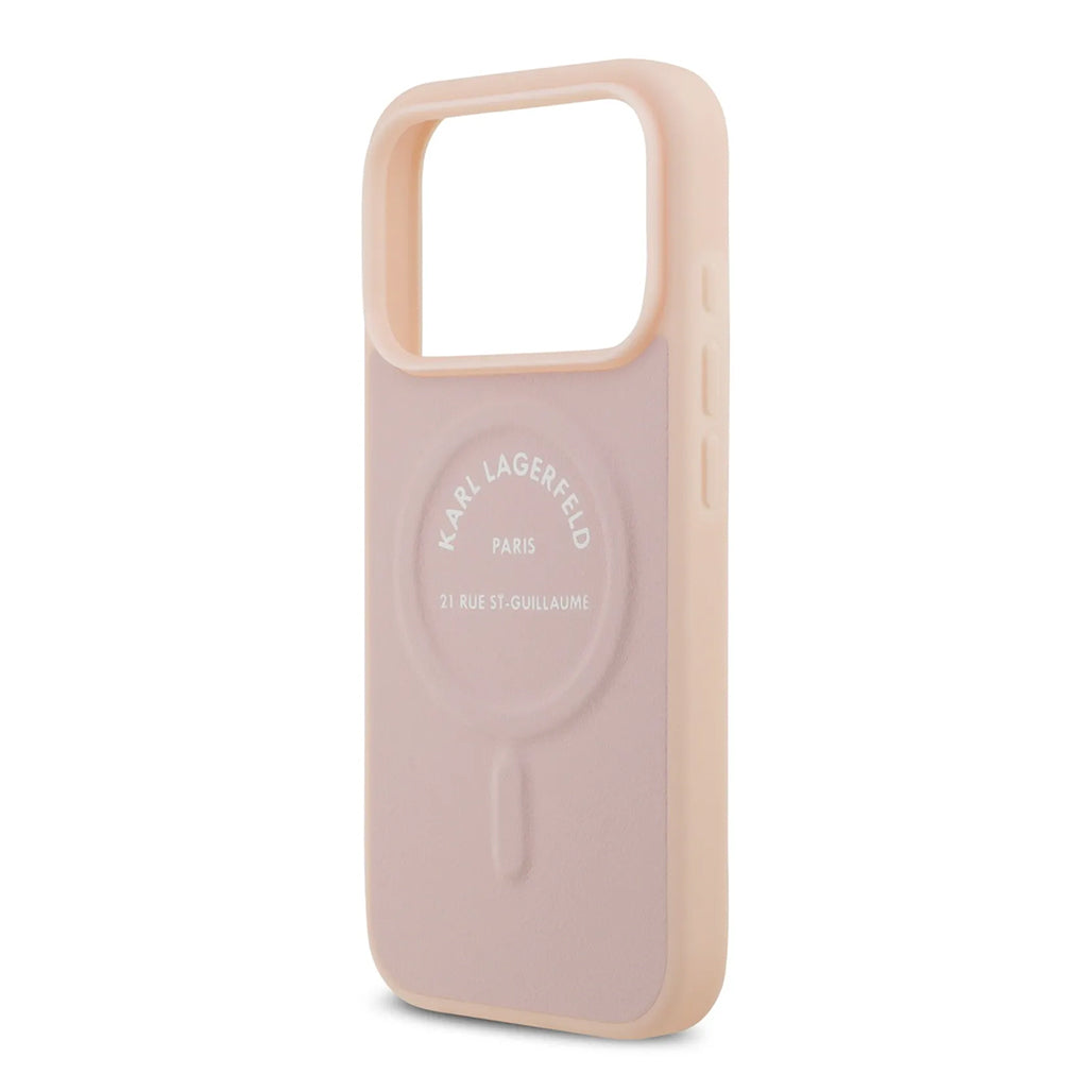 A Photo Of Karl Lagerfeld MagSafe PU Case with RSG Logo Buttons - iPhone 17 Pro