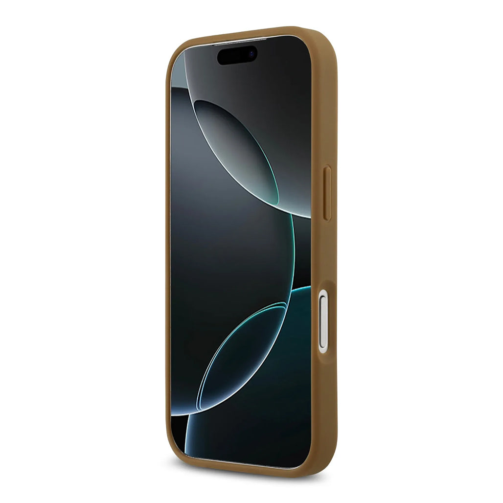 A Photo Of Karl Lagerfeld MagSafe PU Leather Case with Debossed Logo for iPhone 17 Pro