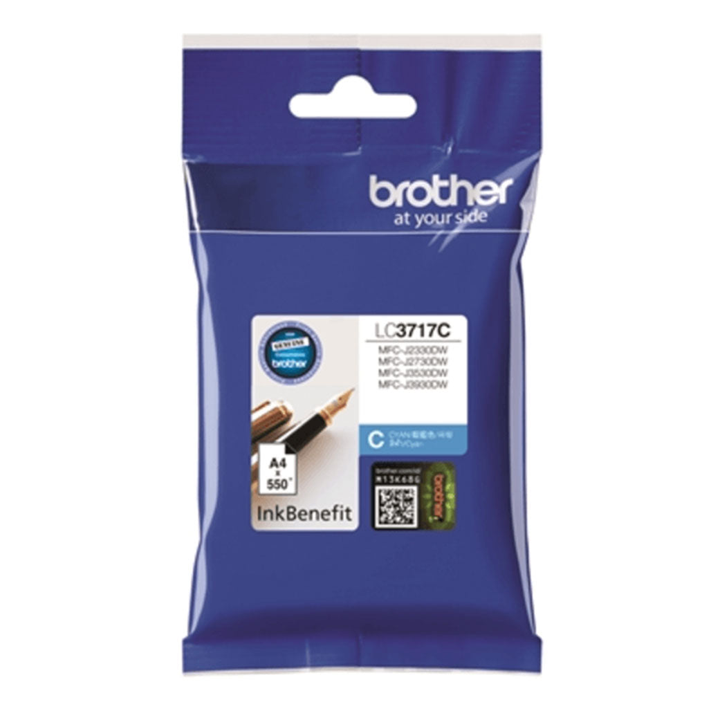 A Photo Of Brother LC3717C Cyan Ink Cartridge