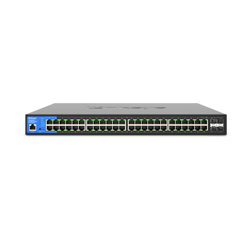 A Photo Of Linksys LGS352MPC-EU 48-Port Managed Gigabit PoE+ Switch with 4 10G SFP+ Uplinks and 740W Power Budget