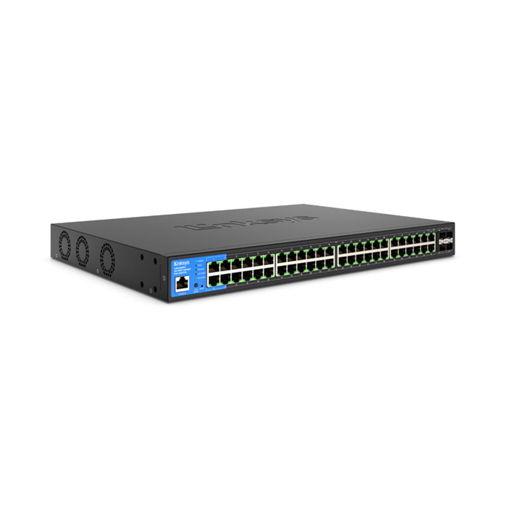 A Photo Of Linksys LGS352MPC-EU 48-Port Managed Gigabit PoE+ Switch with 4 10G SFP+ Uplinks and 740W Power Budget