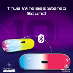 A Photo Of Promate LumiBar High Fidelity True Wireless Bluetooth v5.3 Speaker | RGB Lights & Multi-Connectivity