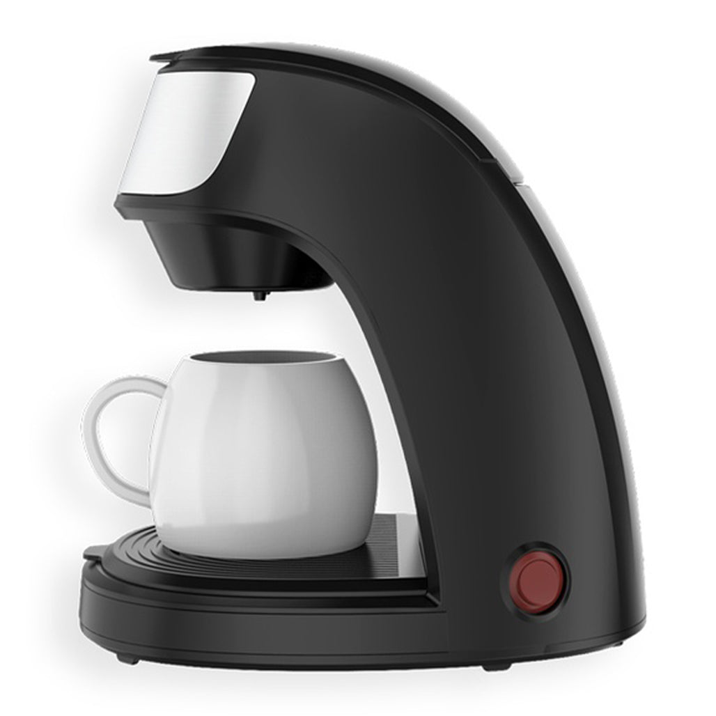 A Photo Of LePresso Mini Coffee Maker with Ceramic Mug | 450W Compact Coffee Brewer, 250ml Water Tank, Reusable Nylon Filter