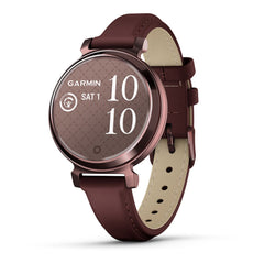 A Photo Of Garmin Lily 2 Classic - Dark Bronze with Mulberry Leather Band - 010-02839-03