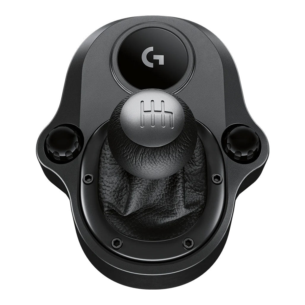 A Photo Of Logitech Driving Force Shifter for G923, G29, and G920 Racing Wheels – Precision 6-Speed Gearbox with Steel and Leather Components
