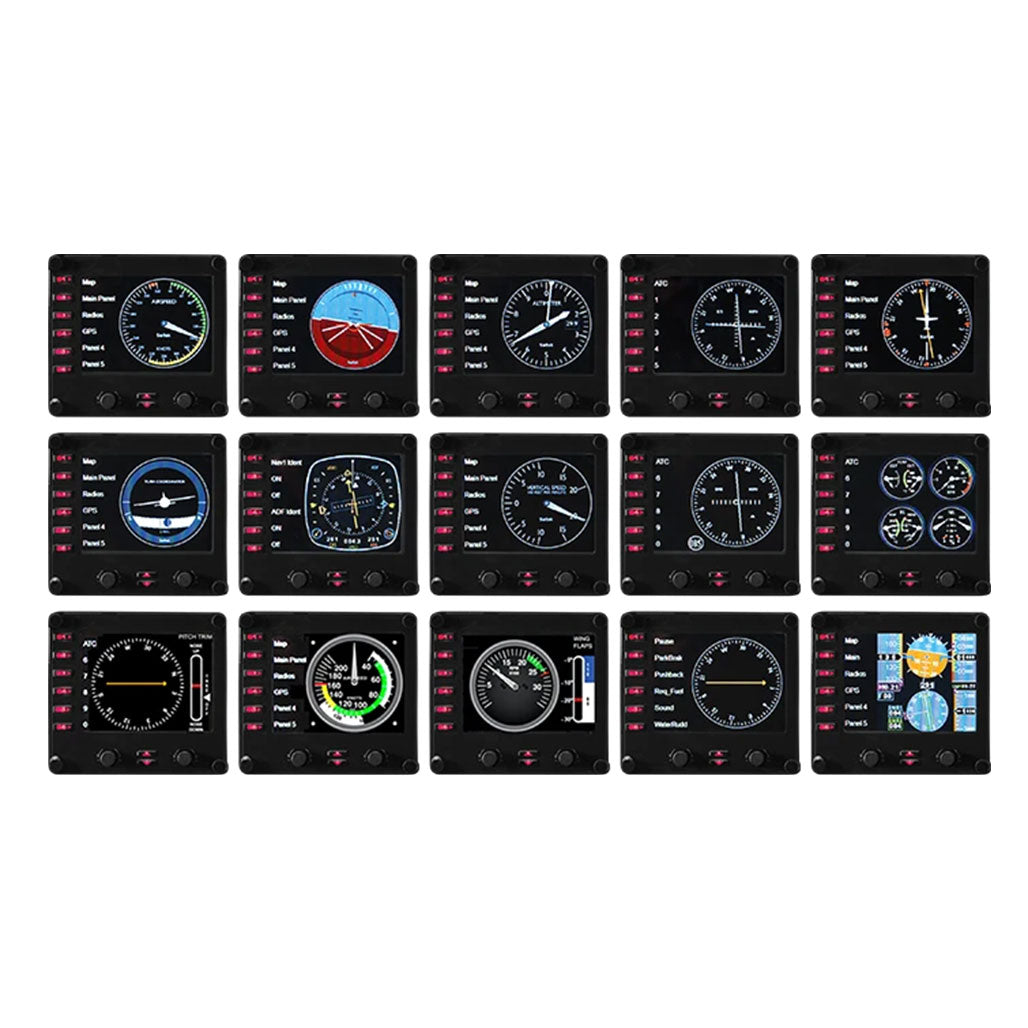 A Photo Of Logitech 945-000008 Flight Instrument Panel - Enhance Your Flight Simulation Experience