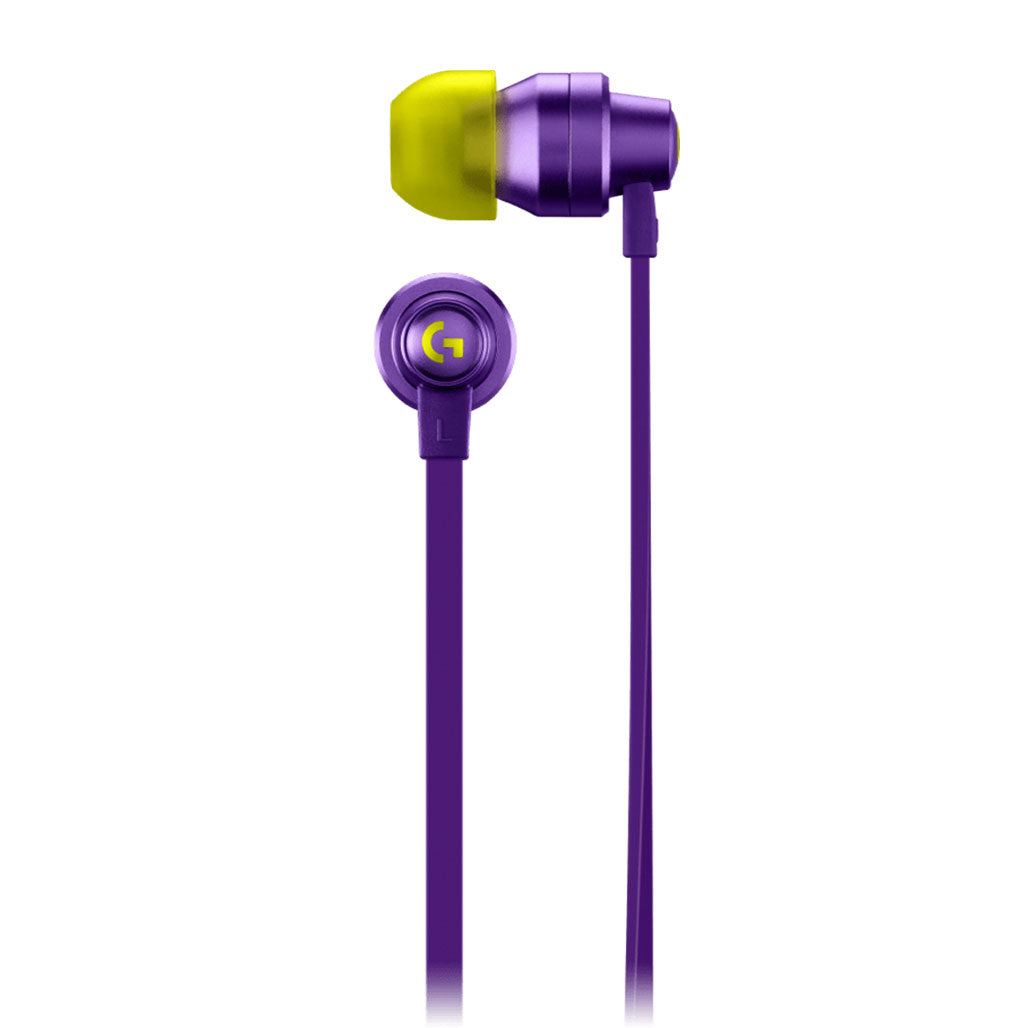 A Photo Of Logitech 981-000936 G333 - Purple - Gaming Earphones - High-Fidelity Audio with USB-C Adapter