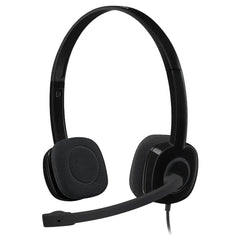 A Photo Of Logitech H151 Stereo Headset - Multi-Device Compatibility with In-Line Controls