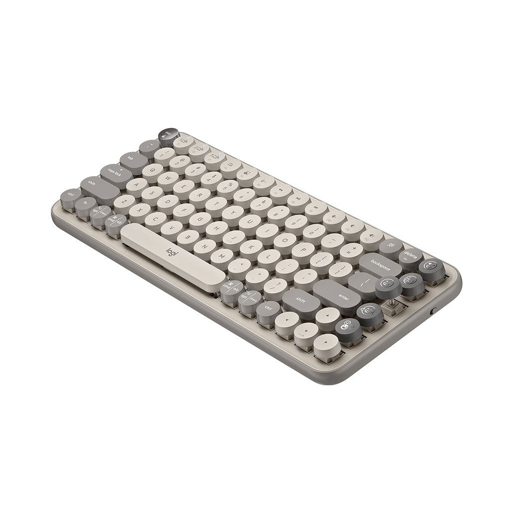 A Photo Of Logitech POP Keys - Wireless Mechanical Keyboard with Customizable Emoji Keys for a Fun and Personalized Experience