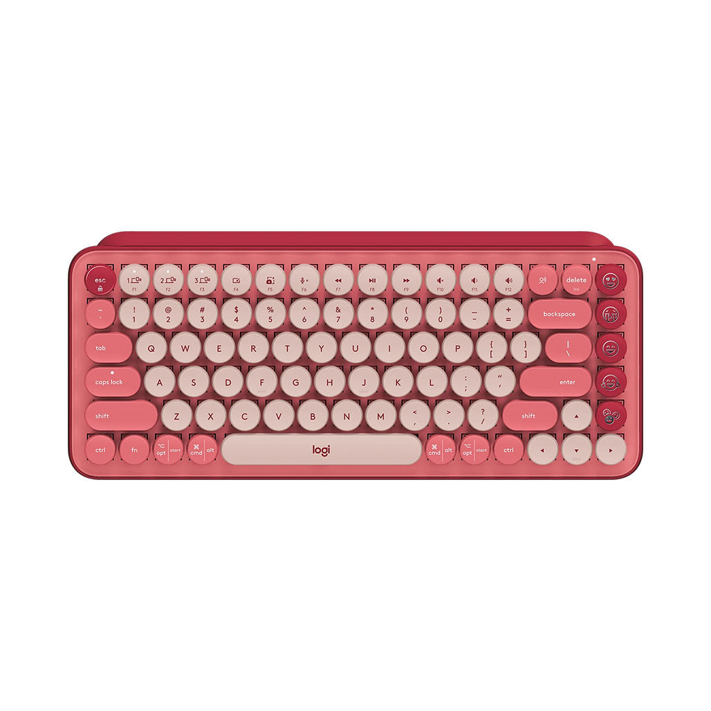 A Photo Of Logitech POP Keys - Wireless Mechanical Keyboard with Customizable Emoji Keys for a Fun and Personalized Experience