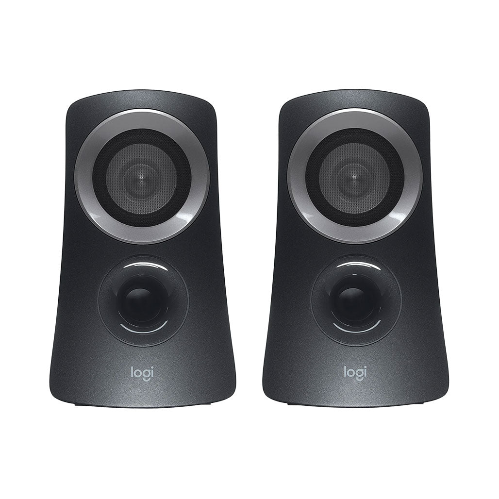 A Photo Of Logitech 980-000447 Z313 Speaker System With Subwoofer - Compact 2.1 Audio System for Enhanced Sound Quality