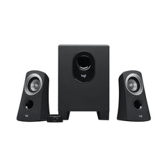 A Photo Of Logitech 980-000447 Z313 Speaker System With Subwoofer - Compact 2.1 Audio System for Enhanced Sound Quality